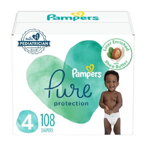 Pampers Pure Protection Diapers - (Select Size and Count), Size: 4