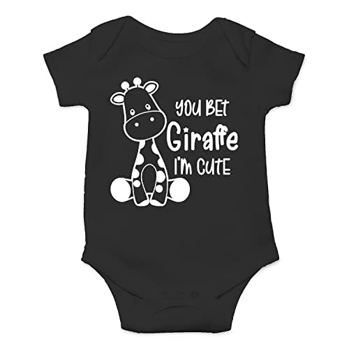 You Bet Giraffe I'm Cute - Funny Baby Essentials Bodysuit - Newborn Girl Clothes Baby Boy Outfit