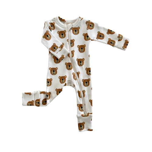 Baby Bear / Organic 2-Way Zip Romper
