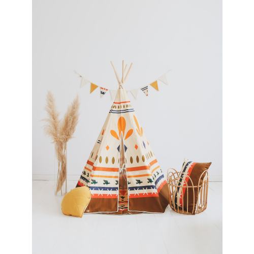 Teepee Tent “Native vibe" Gift for kids, High quality teepee tent for girl, Cotton teepee tent for boy, Idea for garden or terrace