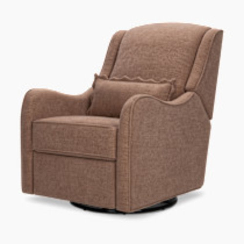 Namesake Devon Recliner and Swivel Glider - Performance Dusty Rose Eco-Basketweave