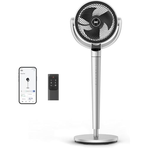Dreo Smart Control Oscillating Pedestal Fan, 150°+120° Omni-Directional, Wi-Fi/Voice/Alexa