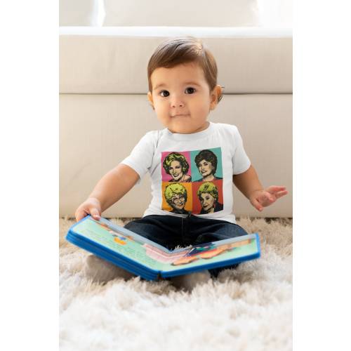 Golden Girls short sleeve baby unisex shirt white Betty White