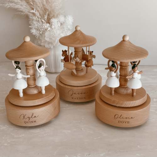Heirloom Wooden Musical Carousel