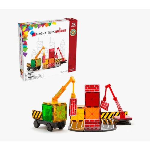 MAGNATILES Builder 32 Piece Magnetic Construction Set
