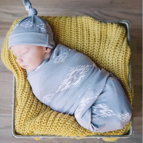 Desert Moon Swaddle Blanket and Hat Set – Milkmaid Goods