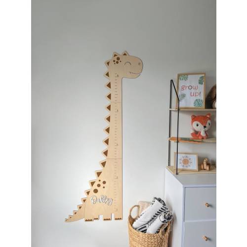 Dinosaur Growth Chart Kids Growth Chart Wooden Nursery Decor Personalized Growth Chart Dinosaur Room Decor Baby christmas gift