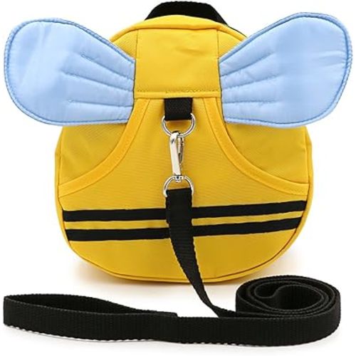 Hipiwe Baby Walking Safety Harness Reins Kid Toddler Strap Backpack Child Safety Harness Assistant with Leash Bee Backpack with Wings