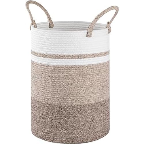 Laundry Basket, Laundry Hamper, Baby Nursery Hamper, Foldable Laundry Hamper with Handles, Storage Blanket Clothes Toys in Bedroom, Living Room-13.8 "L * 19.7 "H-Gradient Yellow