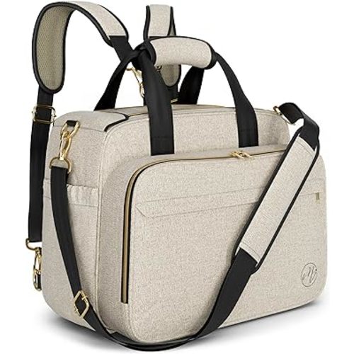4 in 1 Convertible Diaper Bag Tote for Baby Boys and Girls - Converts into Backpack, Stroller, Crossbody & Tote Bag