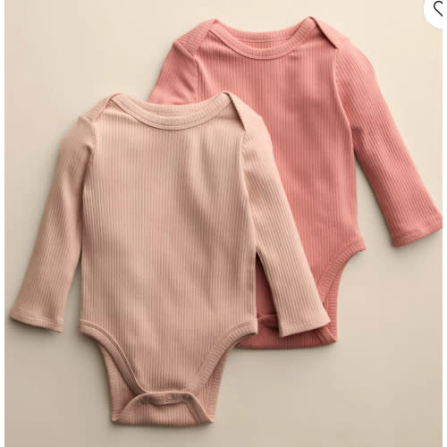 Baby Little Co. By Lauren Conrad 2-Pack Long Sleeve Bodysuits