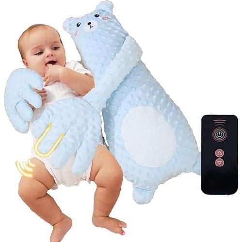 Baby Patter for Sleep Choco Bear, Baby Butt Patter for Sleep, Patting Hand for Baby Sleep, Choco Bear Hug Sleep Patting Hand (Blue)