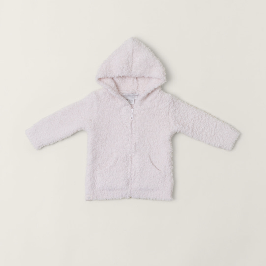 Barefoot Dreams CozyChic® Infant Hoodie- Pink 6-12 months