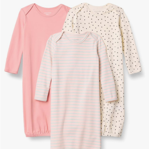 Amazon Essentials Unisex-Baby Long Sleeve Sleeper Cotton Gown