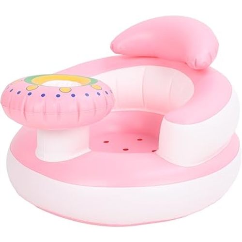 Inflatable Baby Chair for Babies 3 Months and Up, Baby Support Seat Summer Toddler Chair for Sitting Up, Built in Air Pump Baby Floor Seat