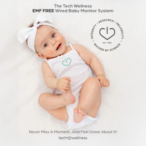 New! Wired Baby Monitor-Tech Wellness EMF-Free System-No Wireless Radiation-Best For You and Baby