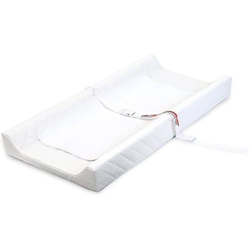 Summer Infant Contoured Changing Pad – Includes Waterproof Changing Liner and Safety Fastening Strap with Quick-Release Buckle