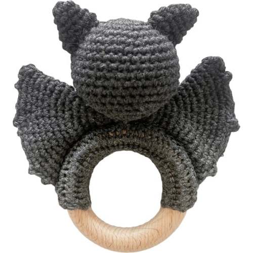 Cotton Crochet Bat Rattle Teether - The Blueberry Hill | Maisonette