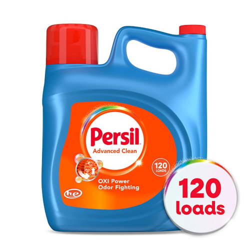 Persil Advanced Clean Oxi+Odor Liquid Laundry Detergent, 120 Loads, 201.6 Fl Oz