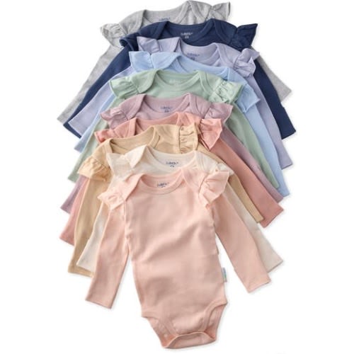 Ashley Assorted 10-Pack Bodysuits, 6-9M