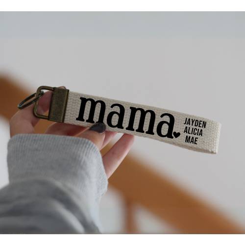 Mama Keychain, Personalized Mama Key Fob, Mama Gift With Kids Names, Christmas Mom Gift, Gift For Mom, Custom Mama, Mama Names Gift