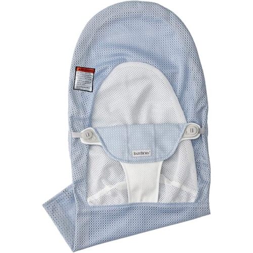 BabyBjörn Extra Fabric seat for Bouncer, Mesh, Sky Blue/White