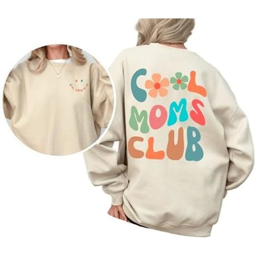 IHK Cool Moms Club Sweatshirt - Valentine's & Birthday Gift for Moms