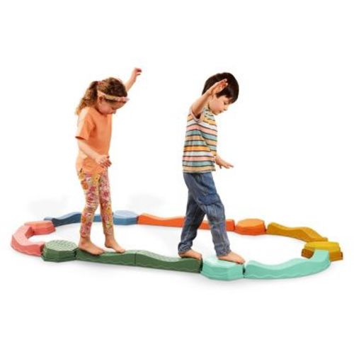 B. toys Balance & Groove Set - 14pc Balance Beams and Pods with Music & Lights