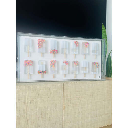 12x24 White / Clear Pops
