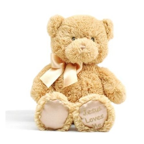 Jesus Loves Me Lullaby Teddy Bear, Tan by GUND