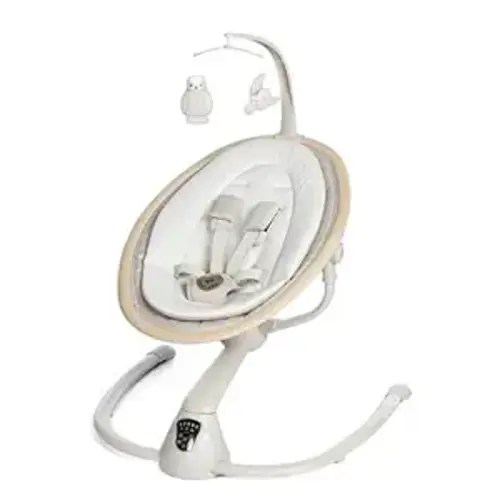 Maxi-Cosi Cassia Baby Swing Classic Oat: Smart Portable Baby Swing with Music, Indoor Baby Swing for Infants, 360 Rotation, Lightweight & Foldable Swing for Baby - Baby Seat