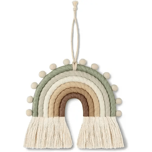 Woven Rainbow Boho Wall Hanging