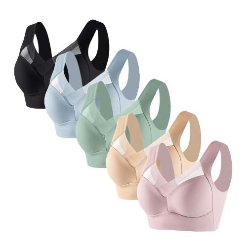 Ruimatai 3PC Women's No Wire Nursing Bra Seamless Comfort Maternity Bralette Yoga Sleep Bra Soft Support Breastfeeding Underwear