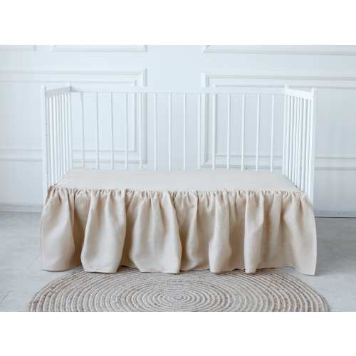 Crib Bed Skirt, Ruffled Crib Skirt, Crib Skirt for Baby Bed, Crib Skirt for Nursery Room Decor