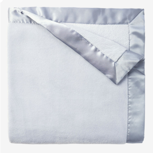 Pale Blue Coral Fleece Baby Stroller Blanket