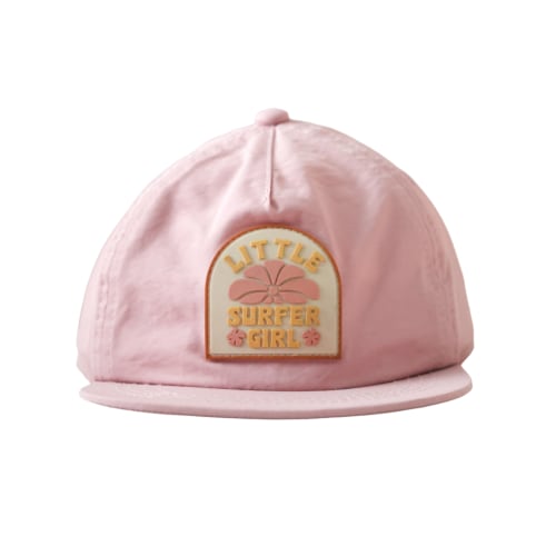 Little Surfer Girl Lavender Patch Nylon Cap
