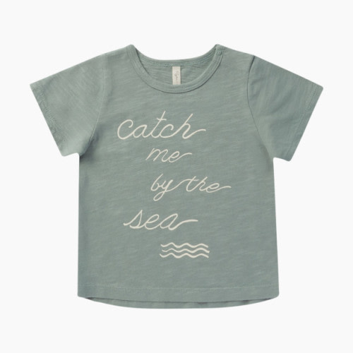 Rylee + Cru Basic Tee - Aqua, 6-12 M