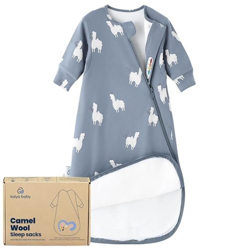 Unisex Sleeping Bag for Babies and Toddlers 1.0 Tog Sleep Sack 0-6 Months, Newborn Sleep Sack, Wearable Blanket Baby, One Piece Long Sleeves, Gifts for Baby