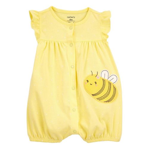 Baby Girl Carter's Bee Short-Sleeve Romper