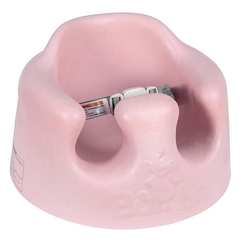 Bumbo Baby Infant Soft Foam Floor Booster Seat with Adjustable Harness, Cradle Pink