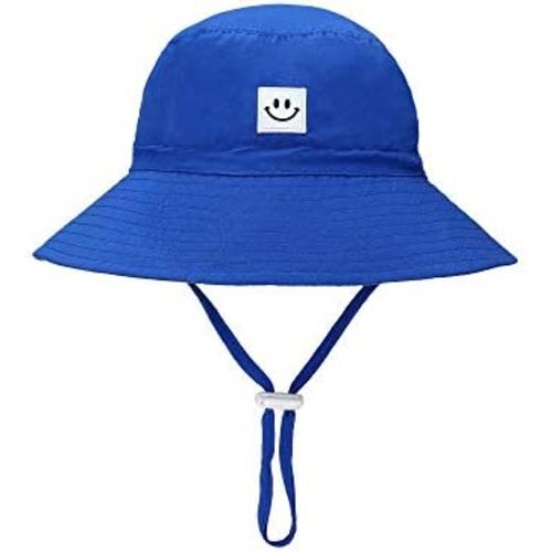 Baby Sun Hat Smile Face Toddler UPF 50+ Sun Protective Bucket hat Nice Beach hat for Baby Girl boy Adjustable Cap