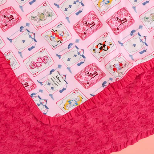 Disney Alice and the Queen Minky Ruffled Luxette Patoo® Blanket