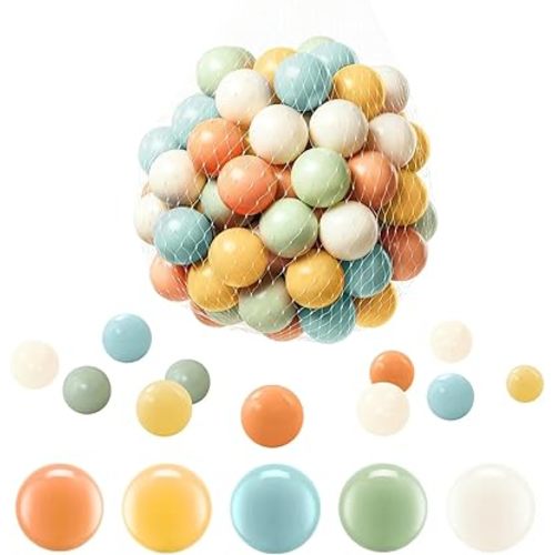 Ball Pit Balls, Safe Non-Toxic BPA-Free Crush-Proof Plastic Balls for Toddlers, Gift for Kids Birthday & Christmas, for Indoor Playpens, Party Decorations & Amusement Activities