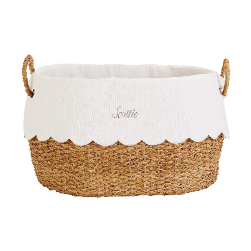 BW Wicker Stacking Storage Baskets