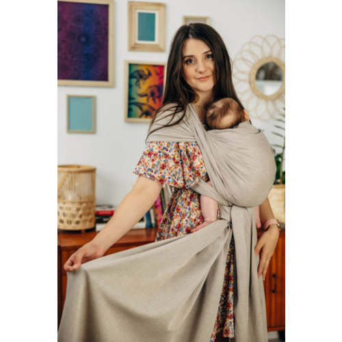 Long Woven Wrap, Peanut Butter | Mama & Roo's