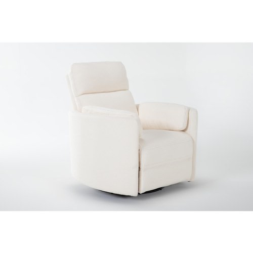Rayna Oyster Power Swivel Glider Recliner | Living Spaces