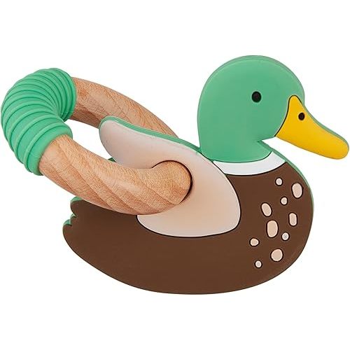 Mud Pie Kids Mallard Ring Silicone Teethers; Approx 3" X 4"
