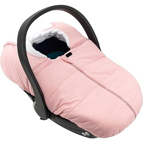 SERAPHY Car Seat Covers for Babies, Winter Baby Car Seat Covers, Universal Carseat Covers Canopies for Boys and Girls, Warm Infant Car Seat Covers -Pink