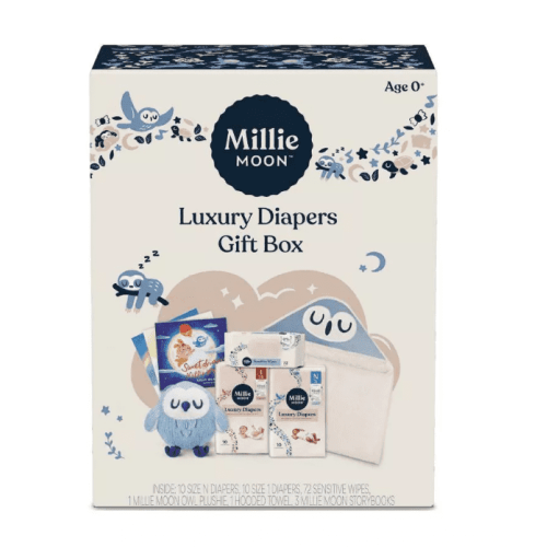 Millie Moon, Disposable Diapers Gift Set, 20pk, Baby Shower Gift