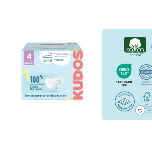 "kudos diapers" size 4